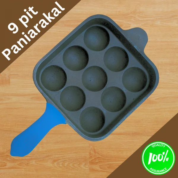 9 pit Cast Iron paniyarakal-Square