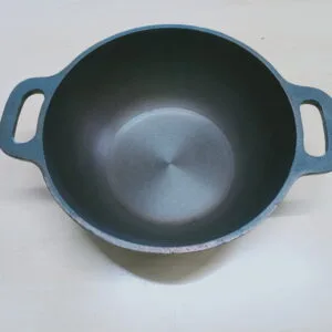 10 inch cast iron deep kadai